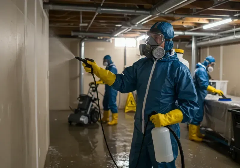 Basement Sanitization and Antimicrobial Treatment process in Wynnewood, OK